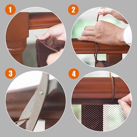 300x78cm Trappesikkerhedsnet, Babysikkerhedsnet til trapper, Børnesikkerhedsnet til trapper