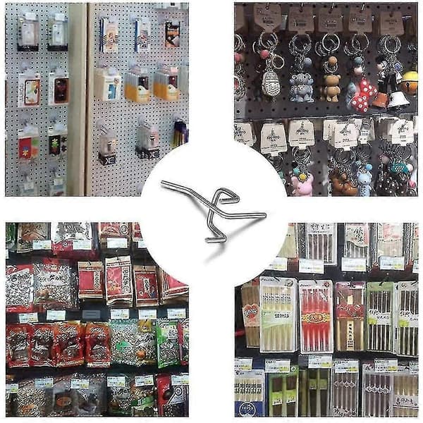 50 st Pegboardkrokar, vägghyllkrokar för display Pegboard Garage Förvara Verktyg Förvaring Hängare Vägghyllkrokar