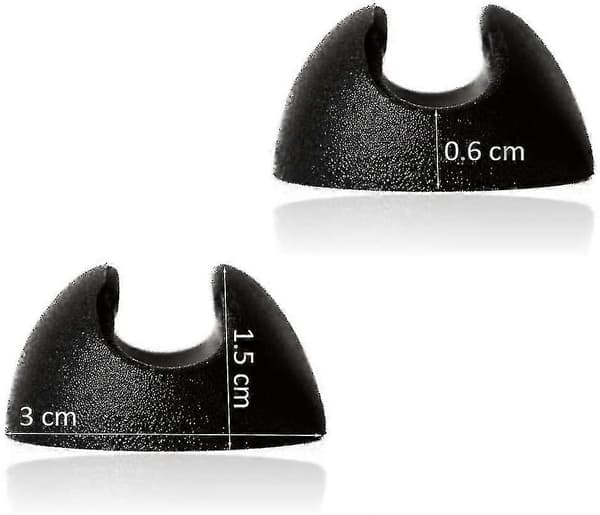 10-pack Silikon Hårnål Möbelbenskydd - Svart 10mm