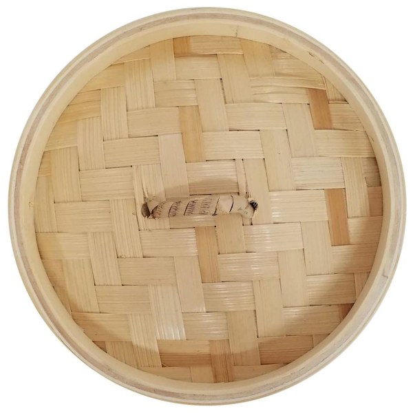 3-delat set - Bamboo Steamer Basket - Dumpling & Bull Steamer - Perfekt för matlagning, bullar, Dim Sum, Ve
