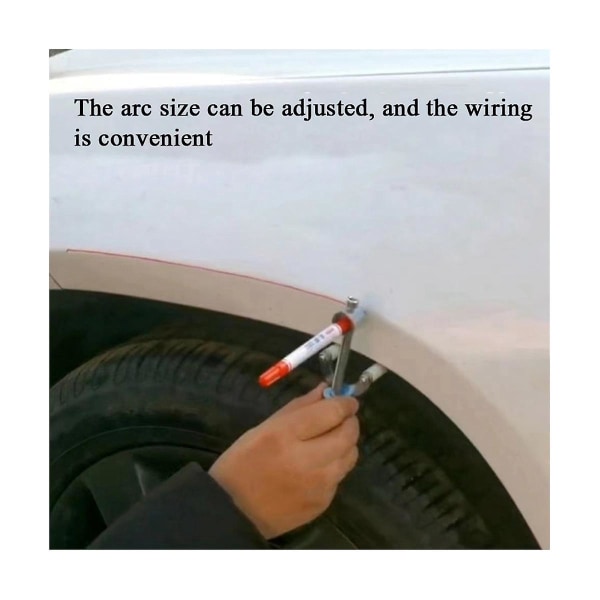 Auto Wheel Eyebrow Scriber Sheet Metal Syvennys Korjaustyökalu Paint Rib Line Data Recovery Parallel Scr