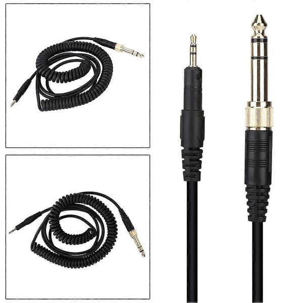 160CM Hodetelefon Forlenget Kabelledning Lydkabel for ATh M50x M40x M70x