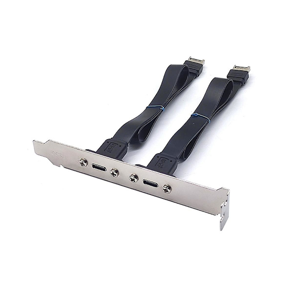 USB 3.1 Frontpanel-hode Type E Hann til Type C Hunn Kontakt Motherboard Utvidelseskabel Trans