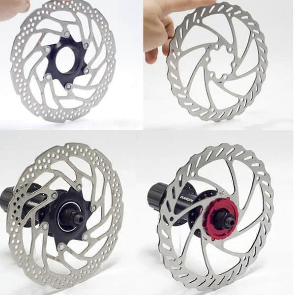 6-Bolt Rotor Skiveadapter i Aluminium til Cykel Disk Konvertering til Gennemtrækaks Center-Lock, Rød