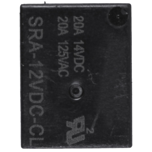 10 st Relä 5-polig SPDT SRA-12VDC- DC 12V Spole 20A Universal PCB Ny Svart