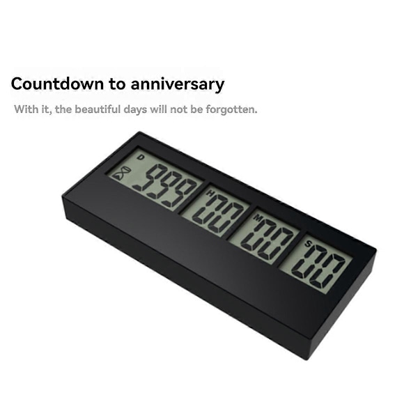 Digital Nedtællingsdage Time Meter 999 Dage Nedtælling