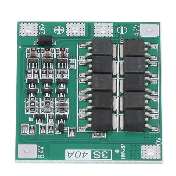 3S 40A Batteriskyddskort 18650 Litiumcell Balanserad Laddningsmodul 12.6V?13.6V