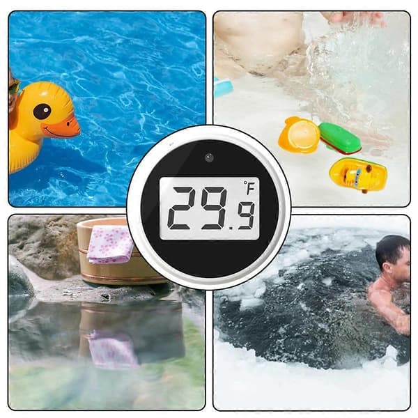 Digitalt Flydende Badetermometer med Timer -20-70 Vandtæt Vandtemperaturmåler til Swimmingpool Spa Isbad