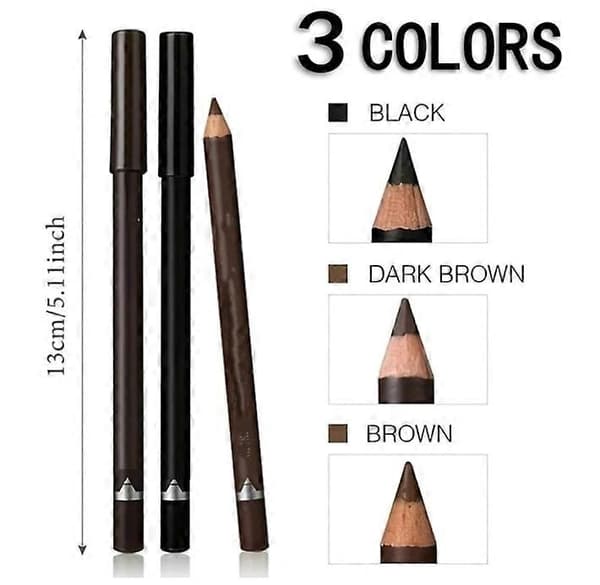 Systemous 24 timers Vandfast Eyeliner Dobbelt Spidsbar Øjenblyant Light Brown