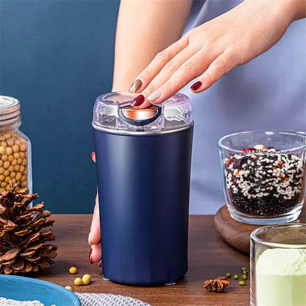 Kaffekvarn Elektrisk, 200W Kraftfull Kryddkvarn, Kvarn för Kryddor, Örter, Nötter