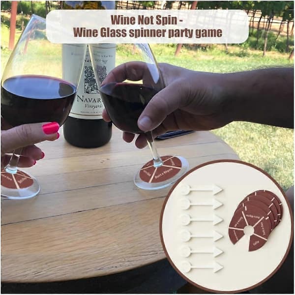 Vin Glas Snurra Party Shot Roulette Drickspel 6pcs