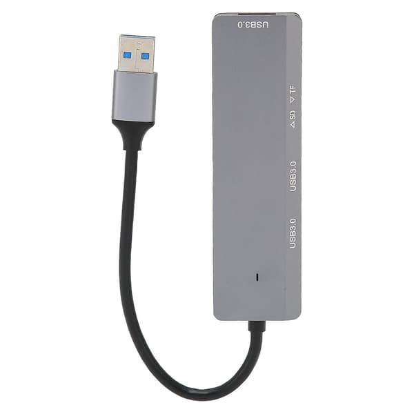 USB Hub 5Gbps 3 USB3.0 Porter Lagring og Minnekortleser Rask Varmeavledning Aluminiumlegering USB Splitter for PC