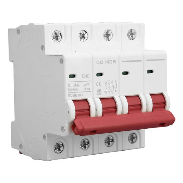 4P DC Strømafbryder Bue Slukning Hurtig Afbrydelse Miniature Strømafbryder til Solcelleanlæg DZ47s 63Z DC 1000V YEMAA