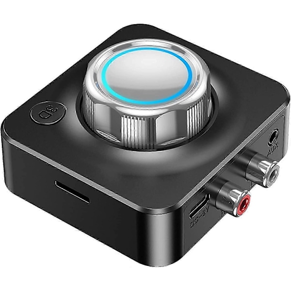 Bluetooth 5.0 -vastaanotin, langaton autostereoiden Bluetooth-äänivastaanotin aptX-LL Low Latency 3D Surround -äänellä, 3,5 mm ja RCA
