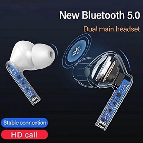Oprindelige LP1 TWS Bluetooth 5.0 Høretelefoner (Sort) - PC, Android, iPad, iPhoneios, ift Stereo, Grlt Isolation, HIFI Bas