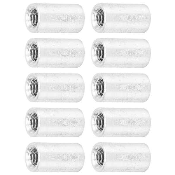 10 st Runda Distanshållare Aluminiumlegering Hontråd Pelare Kopplingsspelare M4x0.7mm Lång 10mm