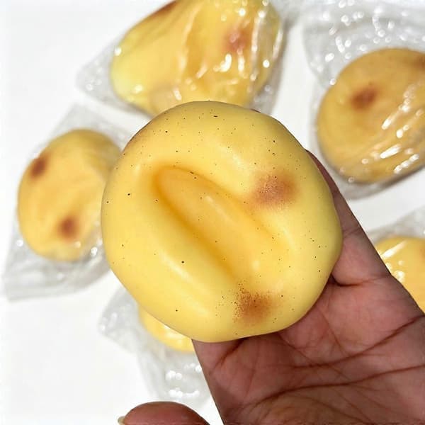 Potatis Squishy Ball 6cm, Supermjuka Långsamt Stigande Stressbollar Klämleksaker, Upprepade Deformerbara Sensoriska Ångestlindrande Leksaker för Barn Vuxna Fest 2Pcs