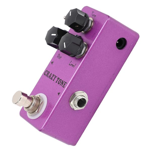 Distortion Gitarreffektpedal Crazy Tone Fullt Analog Krets Tilbehør for Elektrisk