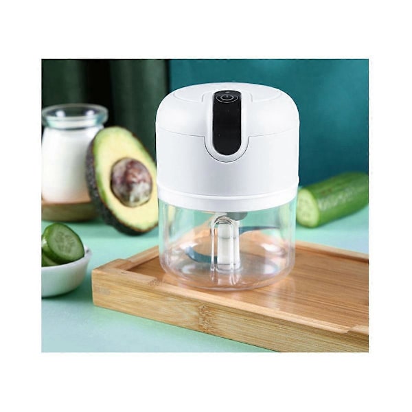 Hvitløkspresse, hakker med USB-lading, Mini Food Processor - Multi Chopper - Hvitløksblender