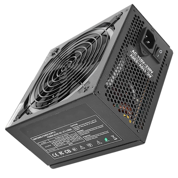 Computer Strømforsyning RGB Farve Blæser Elektronisk Komponent ATX 24-PIN 14CM 110-230V EU Stik