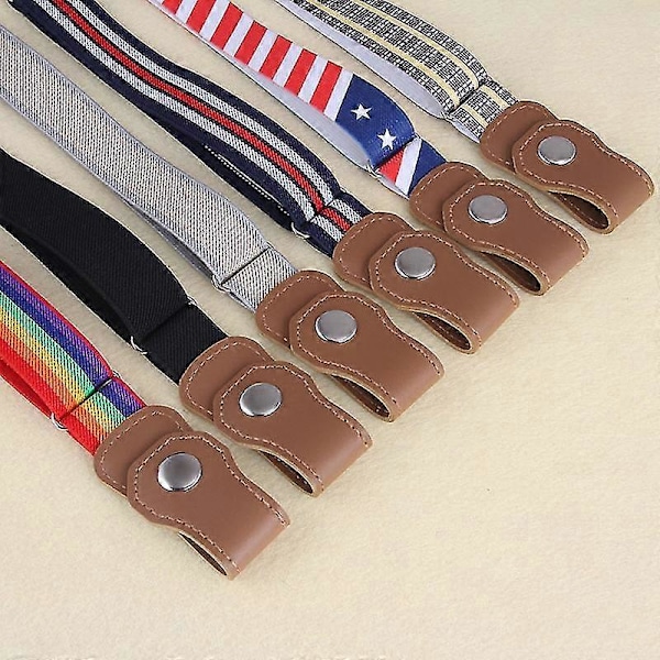 Elastiskt Bälte för Barn Spännefritt Lazy Belt Justerbart Jeansbälte För