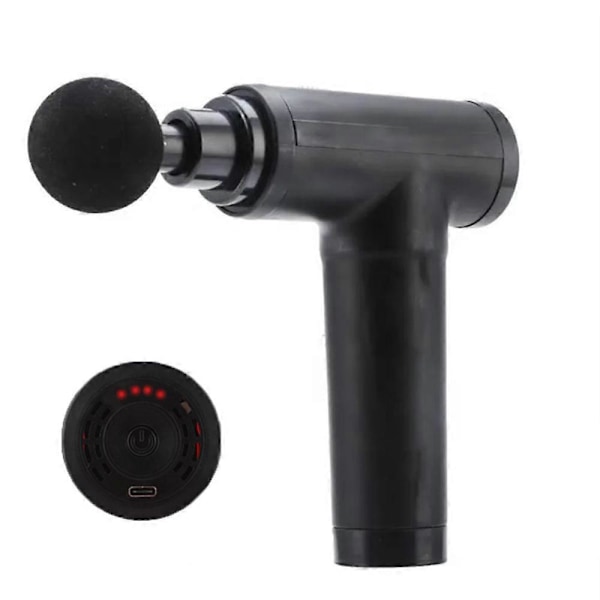 Massagepistol, Handhållen Muskelmassagepistol - Svart