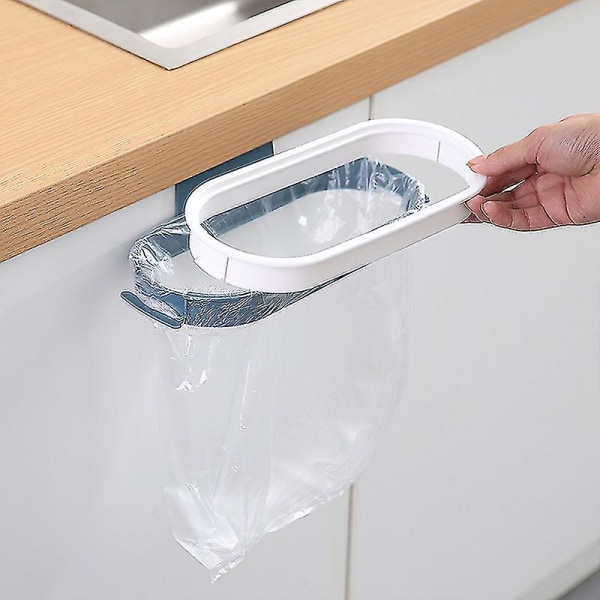 Køkken Plast Affaldspose Holder Med Betræk / Multifunktions skuresvamp Tørblåpink2stk