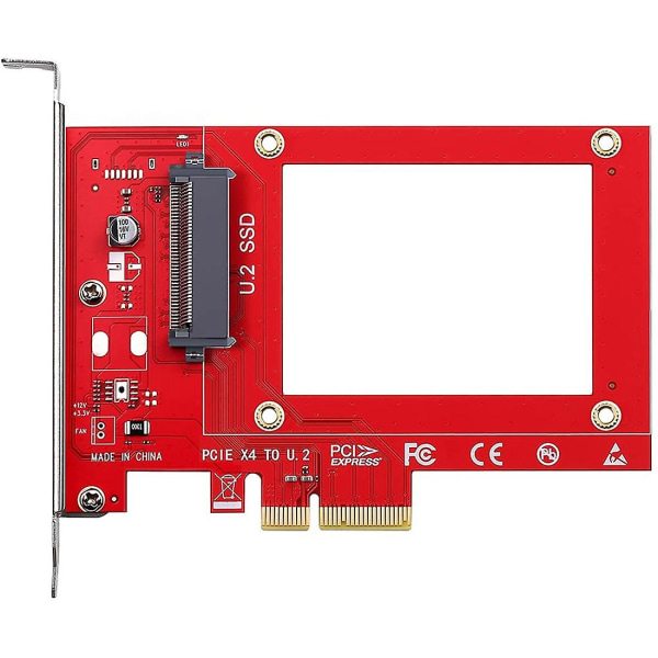 U.2 (sff-8639) Adapter, u.2 til PCIe NVMe SSD Adapterkort