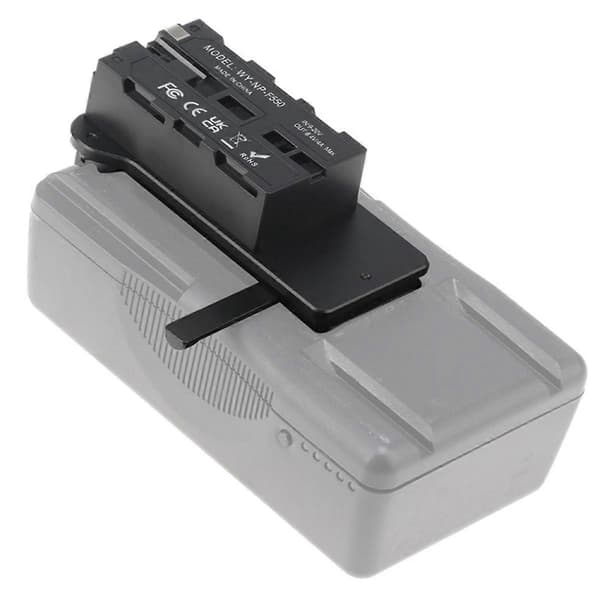 Til NP-F Batteriovervågningskameraer V-Lock Batteripladeadapter V Mount Plade Batterispænde Strømforsyningssystem
