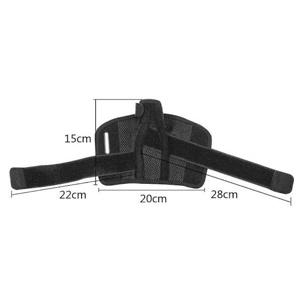 Håndledsstøtte Tommelfinger Forstuet Brud Skinne Håndled Hånd Immobilisator Håndledssene Skede Trigger Tommelfingre Beskytter Genoptræning - Sort