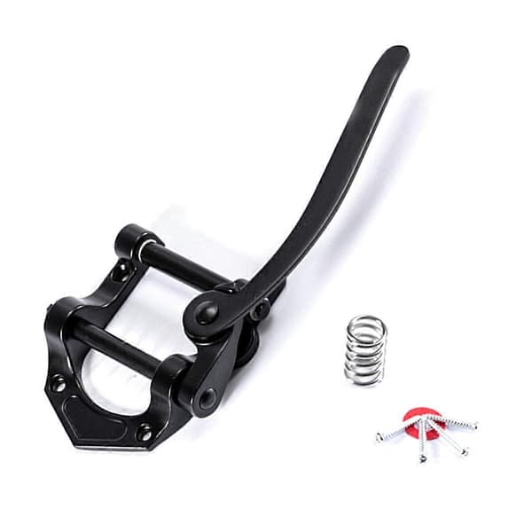 Gitarr Tremolo Vibrato Stall Tailpiece Archtop Kompatibel med SG ES335 LP Elgitarr Universal (Svart)