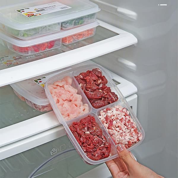 2 st Kylskåpsförvaringslådor Frys Köttfack Mat Underförpackad Ingefära Förberedelse Rätter Fre