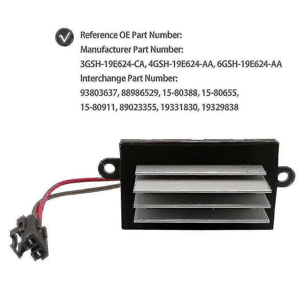Blåsarmotorresistor för Hummer H2 - Värmefläkt