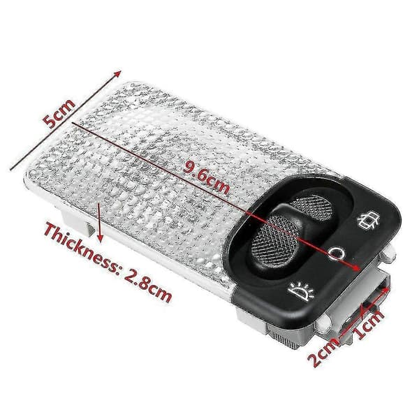 Taklys for bilinteriør, leselys for C1 C2 C3 206 Cc 207 6362ac 6362k9 6362p3