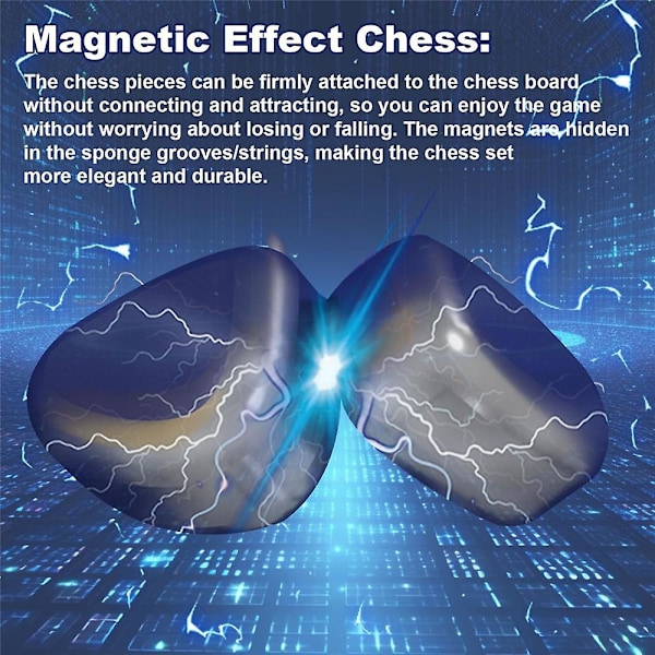 Magnetiskt schackspel schackbrädeset, multiplayer magnetiskt stridsbord magnetisk effekt schackset stridsschack magnetiskt schack damspel brädleksak pussel