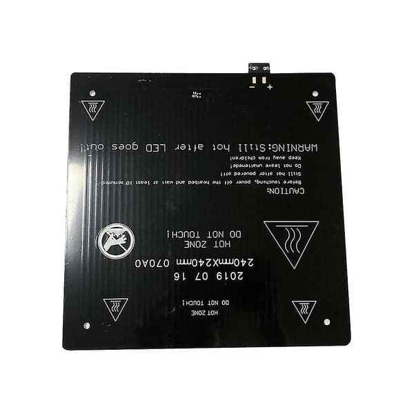 3D Printer Del Sort 24V 140W Varmeplade Aluminium Opvarmet Seng Varmeplatform