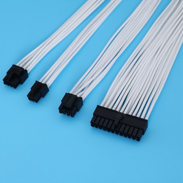 Basic Extension Cable Kit; 1 stk ATX 24Pin/EPS 4+4Pin/PCI-E 8Pin/PCI-E 6Pin Strømutvidelseskabel