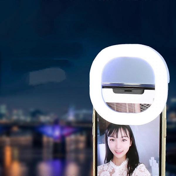 Mobiilipuhelimen täyttövalo Pyöreä Artefakti Selfie-valo Led Vihreä