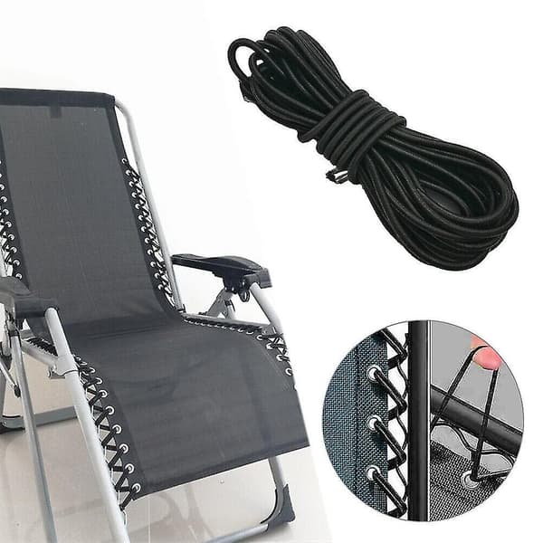 8 stk. Lounger Elastiske Reb Fastgørelser Foldestol Strandstol Tilbehør Elastiske Fastgørelser Bungee Reb 8 stk. (4 Lange og 4 Korte)