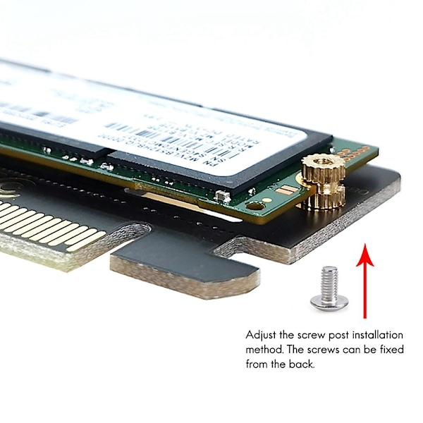 Laajennuskortti M.2 NVME SSD:lle PCIE 3.0 X16/X8/X4 työpöytä SSD-sovitinkortti, tukee 2230 2242 2260 2