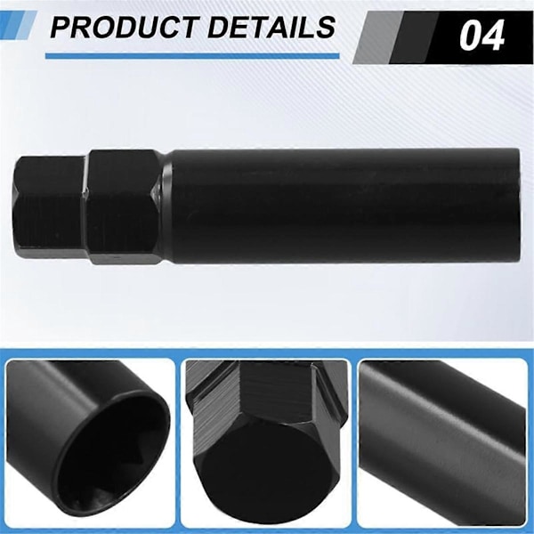 10 Spline Hjulmutter Nøkkel Erstatning for TA20-17/19, 10 Punkt Spline Hjulmutter Nøkkel, Passasjer 21MM og 22MM Hex Drive