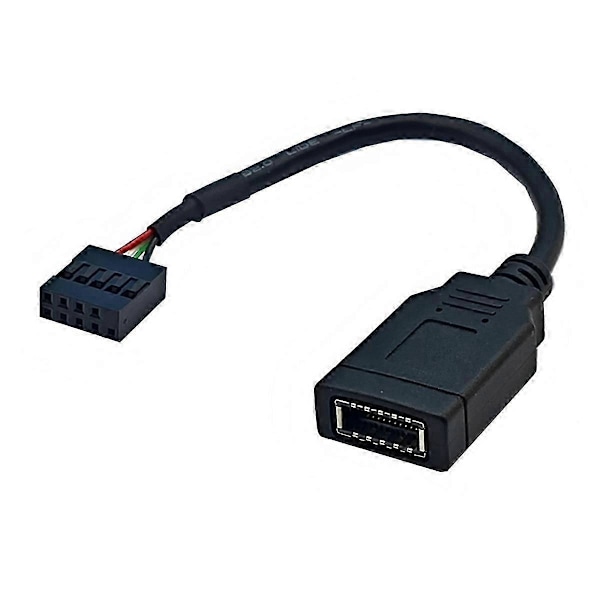 USB 9PIN til Type-C Frontpanelkabel USB 9PIN til TYPE-E KEY-A Adapterkabel USB Frontpanel Adapterkabel