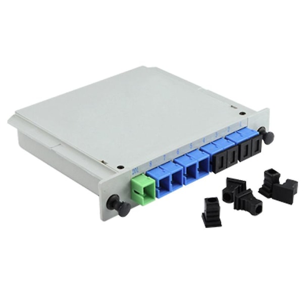 Fiber Optic Plc Splitter 1 X 8 Insertion Outdoor Electric Splitter / Lgx / Cassette Type Sc/