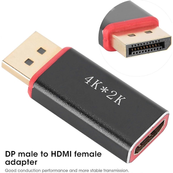 Metall Till Adapter, 4Kx2K 30HZ Hane Display Port Till Hona Konverter Passiv Konverter Adapter, För Anslutning av Utenheter