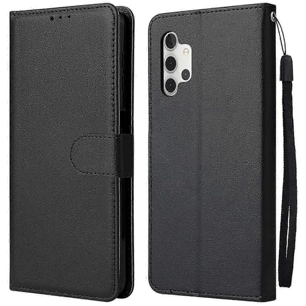 För Samsung Galaxy A32 5G / M32 5G PU-läder Anti-rep Skyddande Telefonfodral Stativ Plånboksfodral