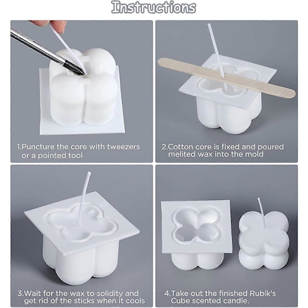 Ljusformar för DIY Aromaterapiljus - Silikonset
