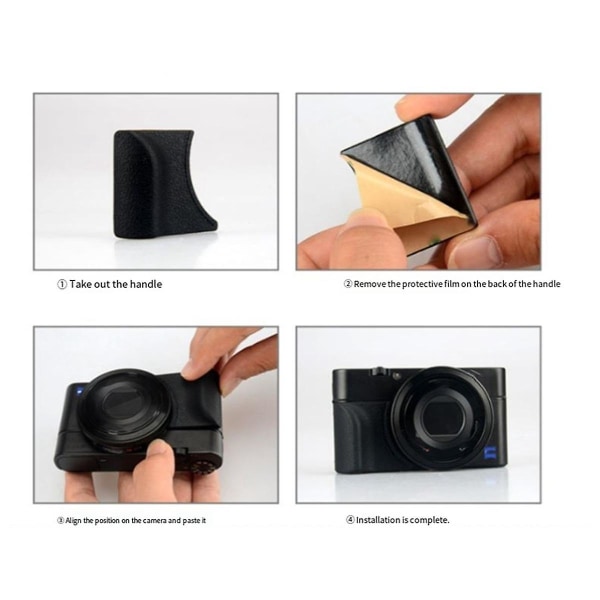 Velegnet til - Anti-håndtag sort kortkamera Rx100m5 Rx100m4 Rx100m3 kameraskin