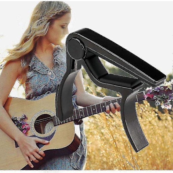 Capo, Gitarr Capo, Med 5-pack Plektrum, Gitarr Capos, För Akustisk Gitarr, Elgitarr
