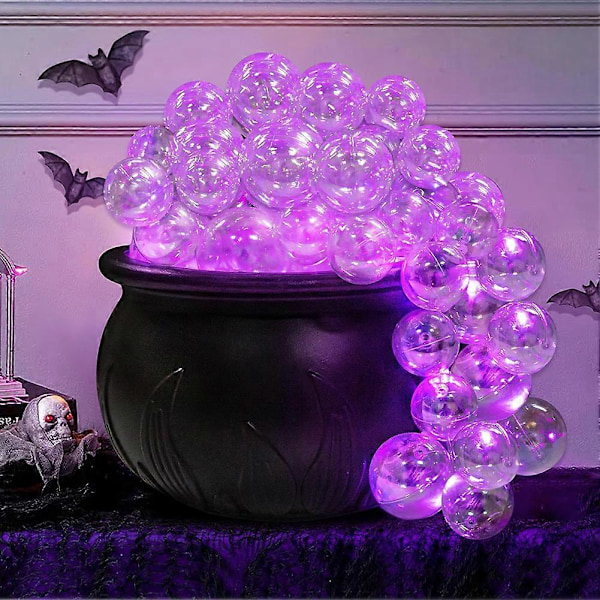 DIY Boblende Keddel Sæt med 40 Klar Kugler/LED Lys Keddel Slik-Skål Ornamenter Indendørs Dekoration Ideer