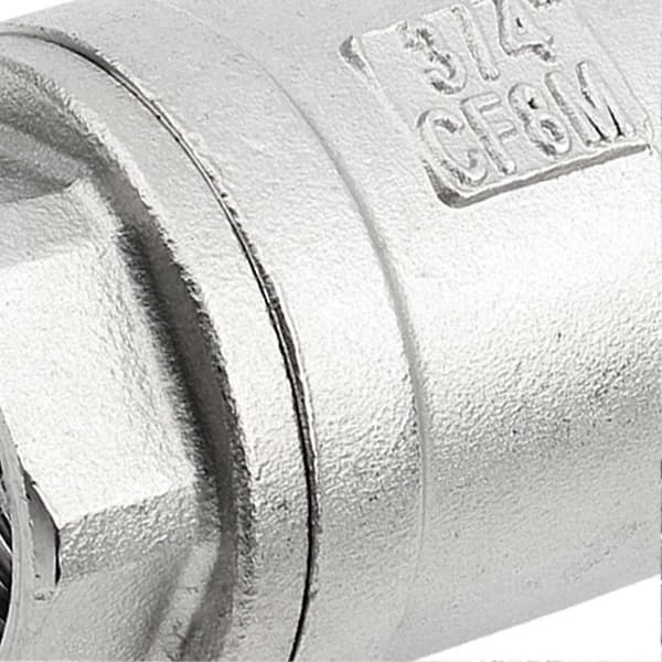 3/4\" hungevind inline fjeder kontraventil rustfrit stål vertikal ventil WOG 1000